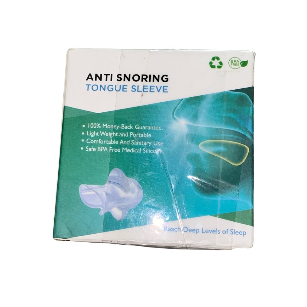 Reazeal Anti Snoring Tongue Sleeve BPA-Free Silicone Sleep Aid‎